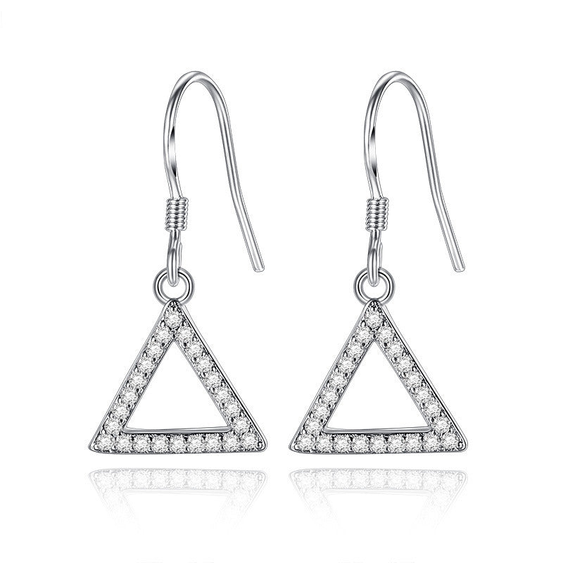 Square Triangle Five-star Angle Earrings